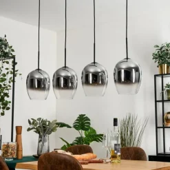 hofstein Vevino Suspension Chrome, Clair, 4 lumières