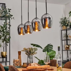 hofstein Vevino Suspension Chrome, 4 lumières