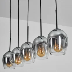 hofstein Vevino Suspension Chrome, Clair, 5 lumières