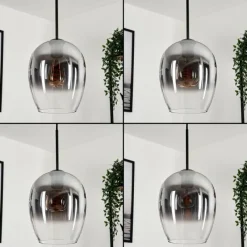 hofstein Vevino Suspension Clair, Fumé, 4 lumières