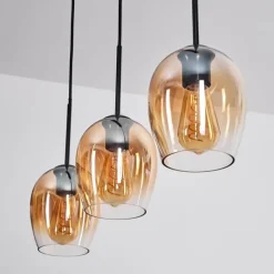 hofstein Vevino Suspension Noir, 3 lumières