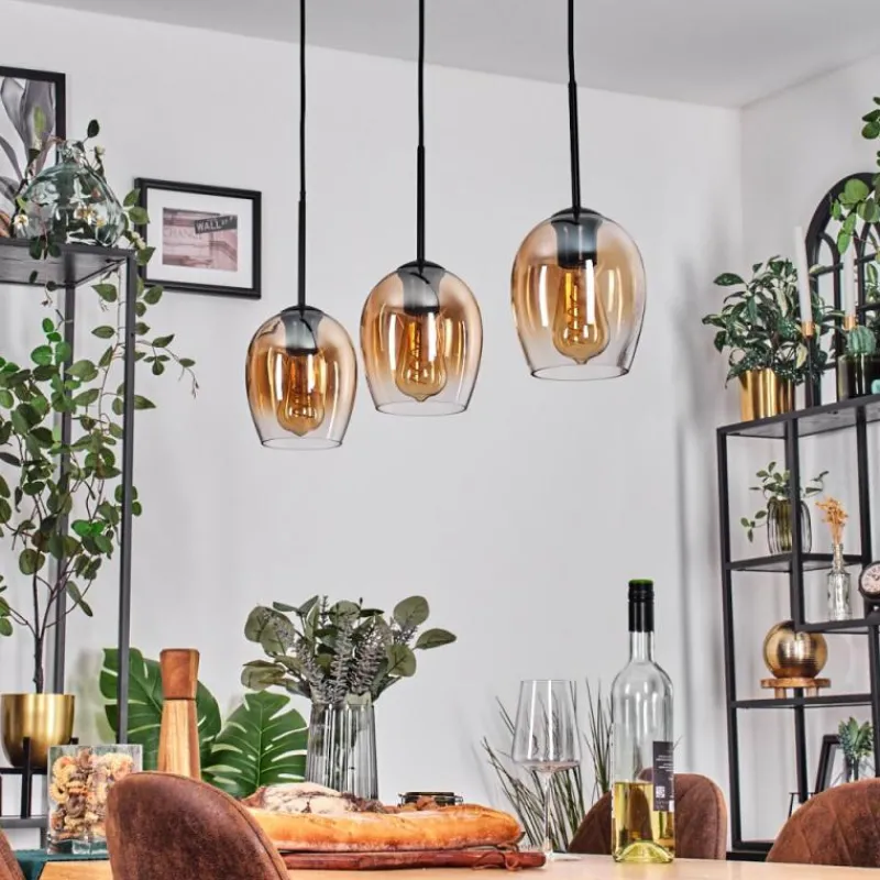 hofstein Vevino Suspension Noir, 3 lumières