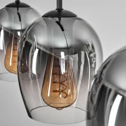 hofstein Vevino Suspension Noir, 3 lumières