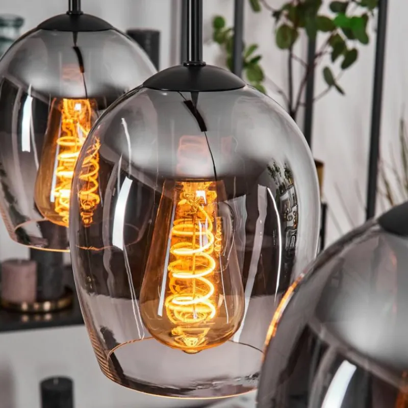 hofstein Vevino Suspension Noir, 3 lumières