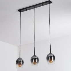 hofstein Vevino Suspension Noir, 3 lumières