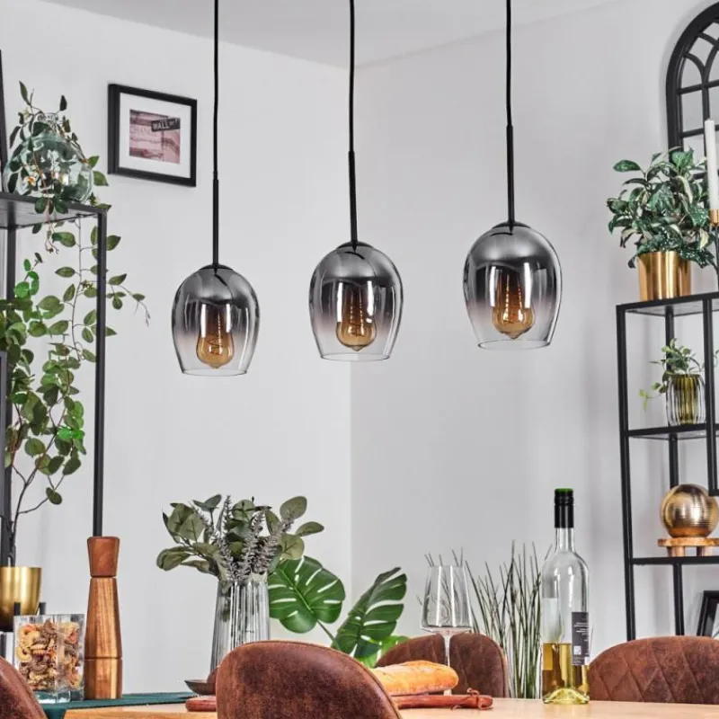 hofstein Vevino Suspension Noir, 3 lumières