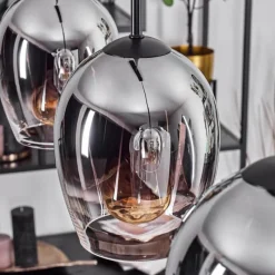 hofstein Vevino Suspension Noir, 3 lumières