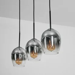 hofstein Vevino Suspension Noir, 3 lumières