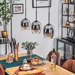 hofstein Vevino Suspension Noir, 3 lumières