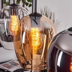 hofstein Vevino Suspension Noir, 3 lumières