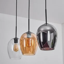 hofstein Vevino Suspension Noir, 3 lumières