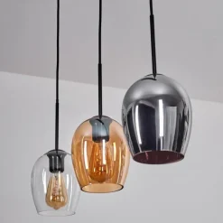 hofstein Vevino Suspension Noir, 3 lumières