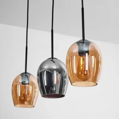 hofstein Vevino Suspension Noir, 3 lumières