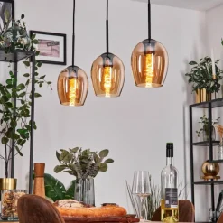 hofstein Vevino Suspension Noir, 3 lumières