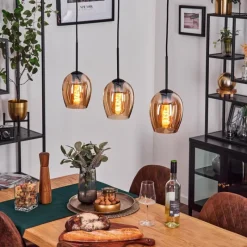 hofstein Vevino Suspension Noir, 3 lumières