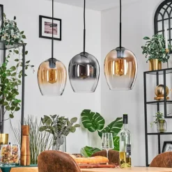 hofstein Vevino Suspension Noir, 3 lumières