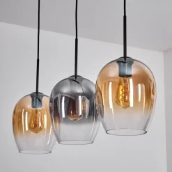 hofstein Vevino Suspension Noir, 3 lumières