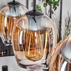 hofstein Vevino Suspension Noir, 4 lumières