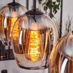 hofstein Vevino Suspension Noir, 4 lumières