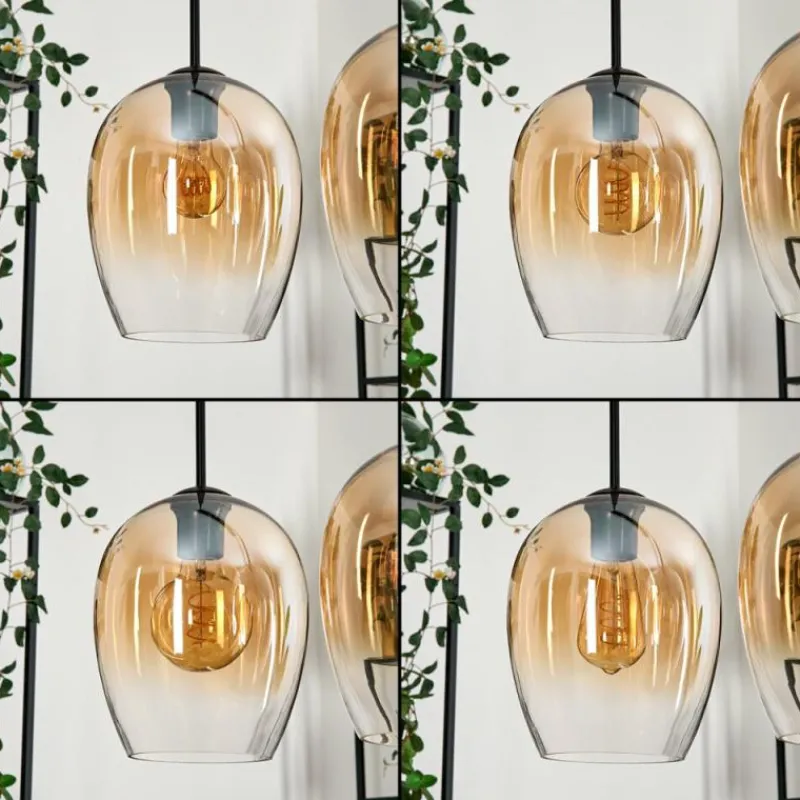 hofstein Vevino Suspension Noir, 4 lumières