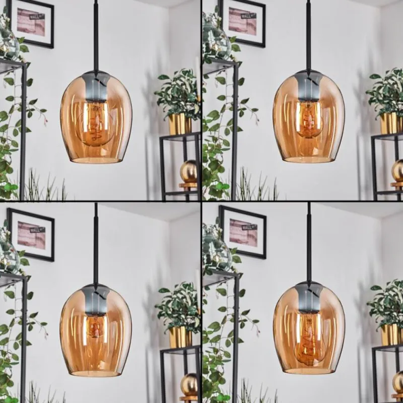 hofstein Vevino Suspension Noir, 4 lumières