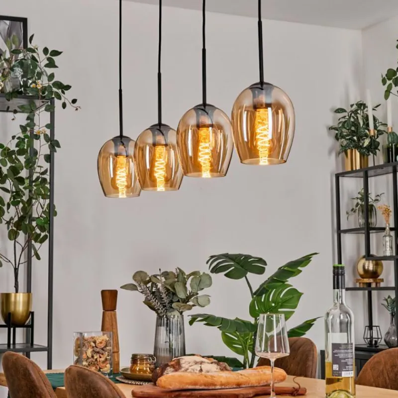 hofstein Vevino Suspension Noir, 4 lumières