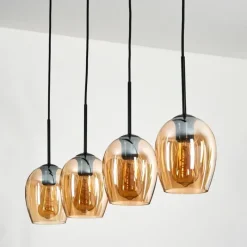 hofstein Vevino Suspension Noir, 4 lumières