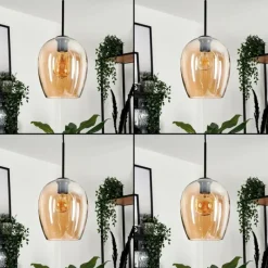 hofstein Vevino Suspension Noir, 4 lumières