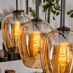 hofstein Vevino Suspension Noir, 4 lumières