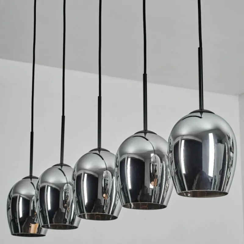 hofstein Vevino Suspension Noir, 5 lumières