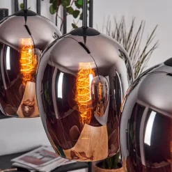 hofstein Vevino Suspension Noir, 3 lumières