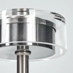 hofstein Viada Lampe de bureau, Lampe à poser LED Chrome, Nickel mat, 1 lumière