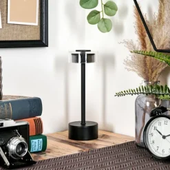 hofstein Viada Lampe de bureau, Lampe à poser LED Noir, 1 lumière