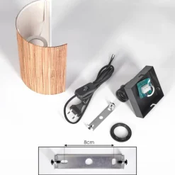 Luminaires Scandinaves-hofstein Viadores Luminaire Up & Down, Applique murale Noir, 1 lumière