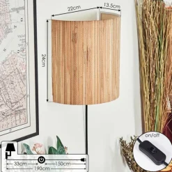 Luminaires Scandinaves-hofstein Viadores Luminaire Up & Down, Applique murale Noir, 1 lumière