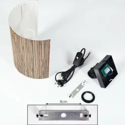 Luminaires Scandinaves-hofstein Viadores Luminaire Up & Down, Applique murale Noir, 1 lumière