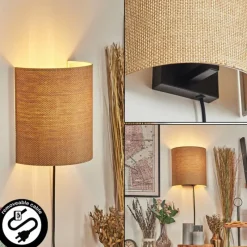 Luminaires Scandinaves-hofstein Viadores Luminaire Up & Down, Applique murale Noir, 1 lumière