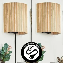 Luminaires Scandinaves-hofstein Viadores Luminaire Up & Down, Applique murale Noir, 1 lumière