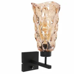 Luminaires Steinhauer Vidrio Applique murale Noir, 1 lumière