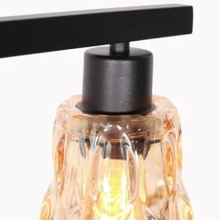 Luminaires Steinhauer Vidrio Lampadaire Noir, 1 lumière