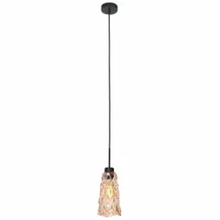 Luminaires Steinhauer Vidrio Suspension Noir, 1 lumière