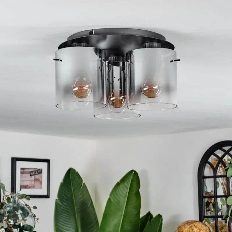 hofstein Vireda Plafonnier Anthracite, 3 lumières