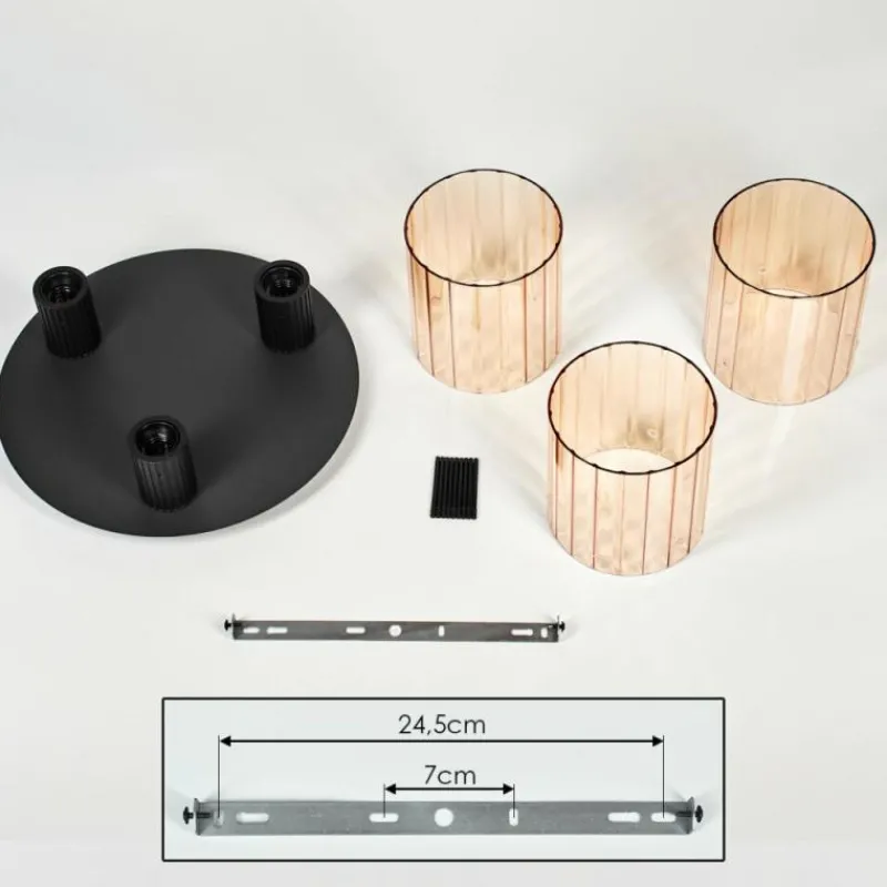 hofstein Vireda Plafonnier Noir, 3 lumières