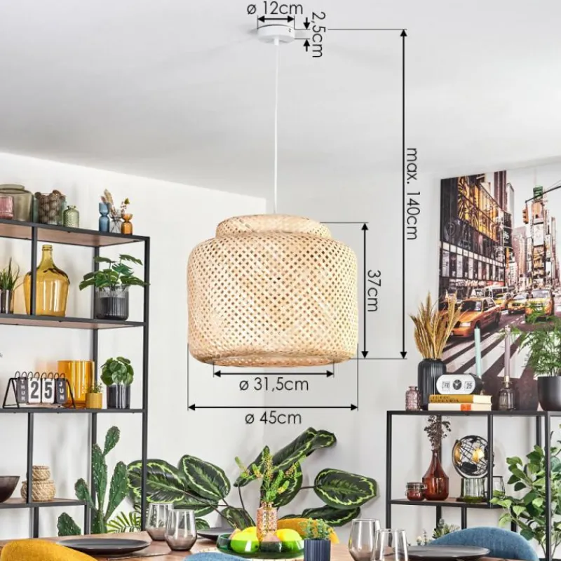 Luminaires Scandinaves-hofstein Vireda Suspension, Suspension Blanc, 1 lumière