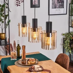 hofstein Vireda Suspension, Suspension Anthracite, 3 lumières