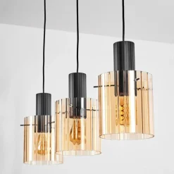 hofstein Vireda Suspension, Suspension Anthracite, 3 lumières