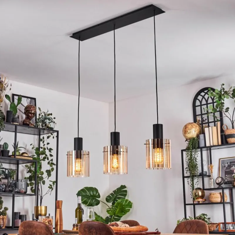 hofstein Vireda Suspension, Suspension Anthracite, 3 lumières