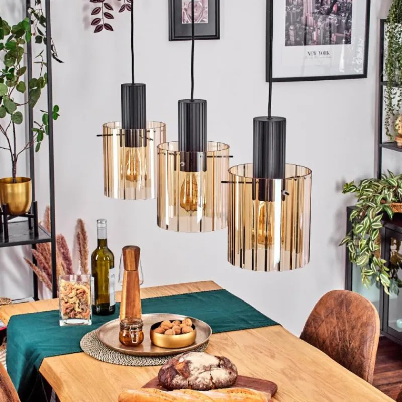 hofstein Vireda Suspension, Suspension Anthracite, 3 lumières