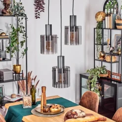 hofstein Vireda Suspension, Suspension Anthracite, 3 lumières