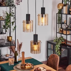 hofstein Vireda Suspension, Suspension Anthracite, 3 lumières